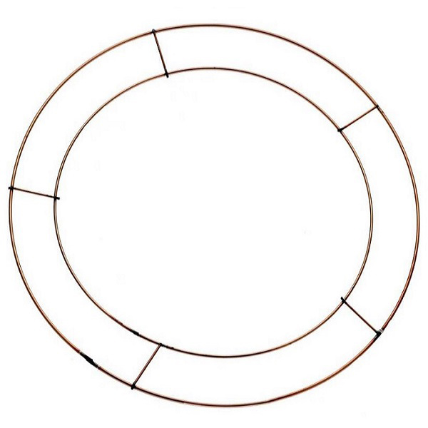 10 14 inch Wreath Rings Flat Wire Copper Mossing Frame 