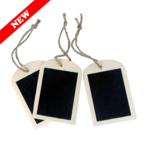 Wooden Blackboard Tags